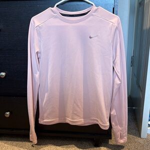 Nike Soft Pink Long Sleeve Running Top